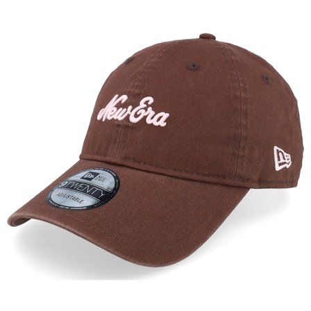 New Era - Brown unconstructed Czapka Z Daszkiem - Midi Ne Essential 9TWENTY Brown/Pink Dad Cap @ Hatstore