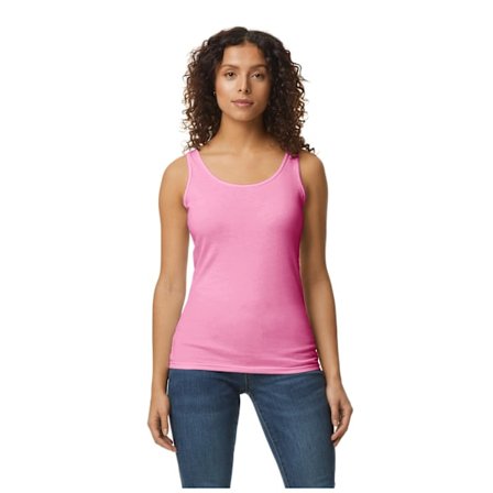 Gildan Dam/Dam Softstyle Tank Top XXL Azalea