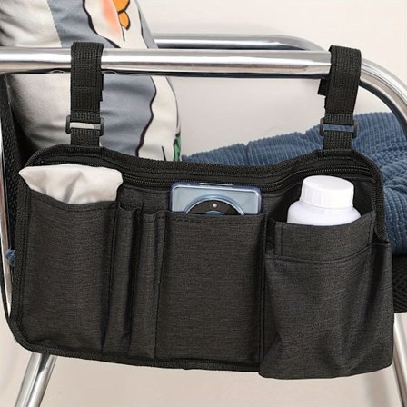 Sideveske for rullestol, multifunksjonell armlenveske, sideveske for kontorstol for å bære medisinsk utstyr, Sui [DB]