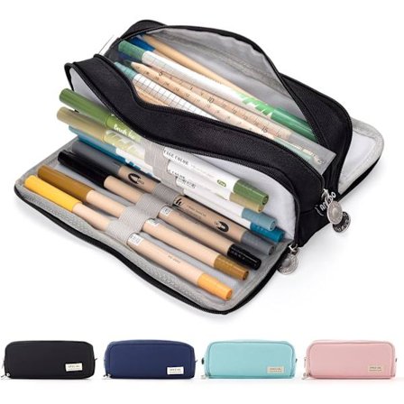 Pennal med 3 rom, pennal med stor kapasitet, pennal for stasjonær arrangør, pennal