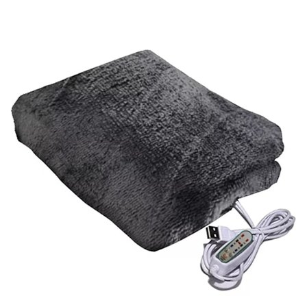 USB Elektrisk Varmetæppe Bærbart Plys Tæppe Slå-om Bærbar Varmt Sjal USB Opladning LGL