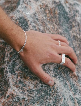 IX Studios Ix Curb Marina Bracelet Silver - Silver - 21 cm