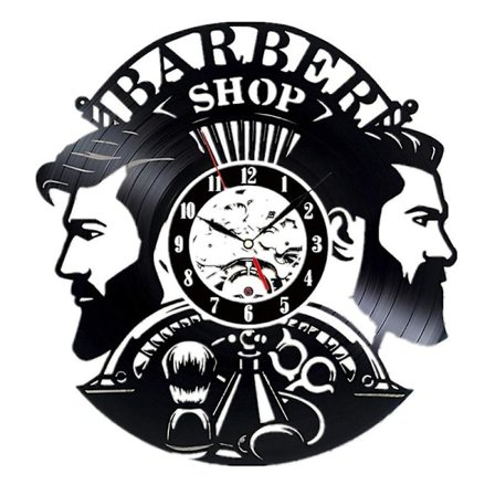 Barber Shop Væg Ur Moderne Barbershop Dekoration Vinyl Record Væg Ur Hængende Frisør Wal