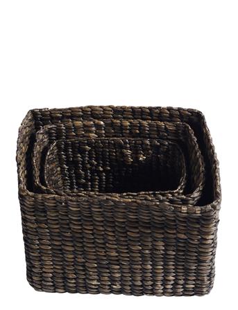 Basket Keep It All S/3 Home Storage Storage Baskets Svart Muubs