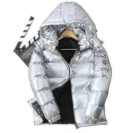 Vinter Herre Tykk Varm Hette 90 % hvit Andedunjakke Vanntett Kort Frakk