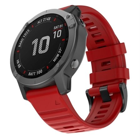 Garmin Fenix 7/7 Pro/Quatix 7/7Pro Klockarmband i Silikon - Röd