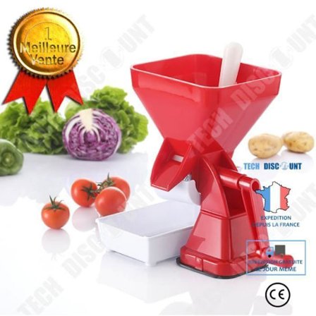 Grönsakssil - LUNAVO - TD - Plast - Röd - Tomat- eller Fruktkross