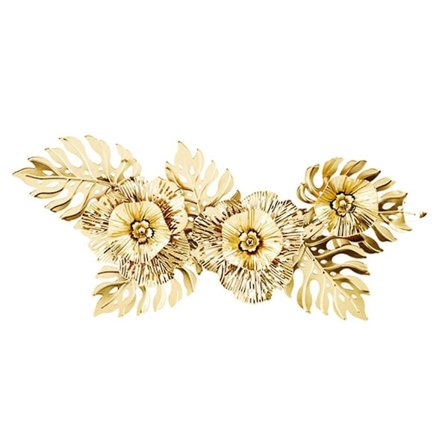 Lehdet Metalliseinäkoriste Seinäveistos Koristeellinen Luksus Rauta Riipus Taideteos Hääpäiväksi Olohuoneeseen