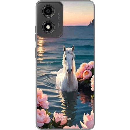 Kompatibelt Mobilskal till Motorola Motorola Moto E14 Badande häst