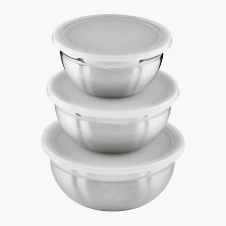 Rostfria skålar 3 st - Biltema