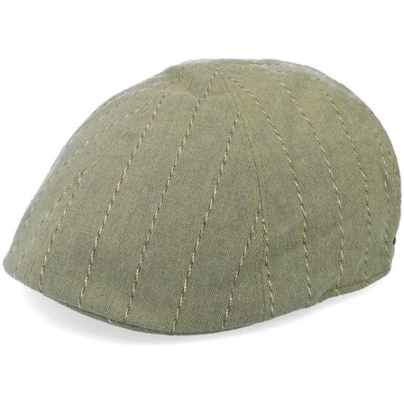 Bailey - Grön flatcap Keps - Rowson Olive Marl Flat Cap @ Hatstore