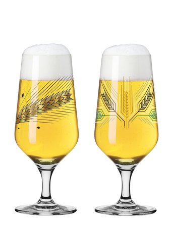 Brauchzeit Ölglas Pils 2-P Patterned Ritzenhoff