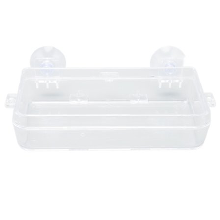 Liskojen ruokakuppi, läpinäkyvä, imukupeilla, estää pakon, liskoille, gekkoille, parta-agameille