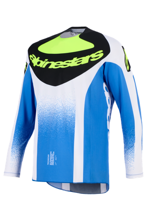 Crossshirt Alpinestars Techstar Knif UCLA UCLA Blau/Schwarz/Gelb Fluo L