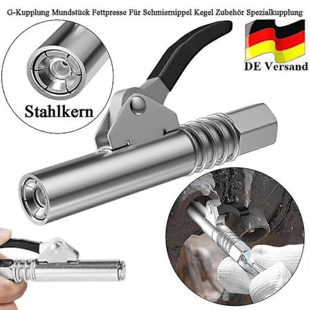 G-koppling munstycke fettspruta för smörjnipplar kon tillbehör specialkoppling