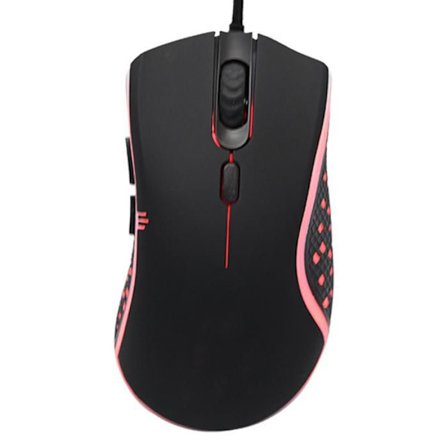 Souris Gaming - TD - USB Mus svart RGB - Trådad - Upplösning 6 filer - Fyrvägshjul