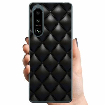 Sony Xperia 5 Iii Tpu Mobilskal Leather Black