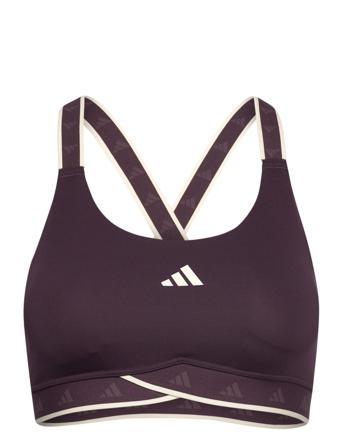 Powerimpact Training Medium-Support Techfit Bra Burgundy Adidas Performance