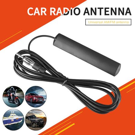 IC Universal Auto Car Radio FM AM Antenn Signaalivahvistin Musta onesize