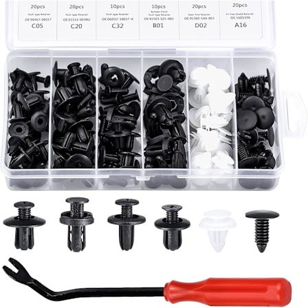 Bilkarosseri Trim Clips, 100 st Universal Bilfästen