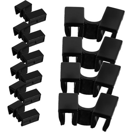 Begynder Spisepinde Trænere 10 stk Genanvendelige Spisepinde Holder Clips Sort