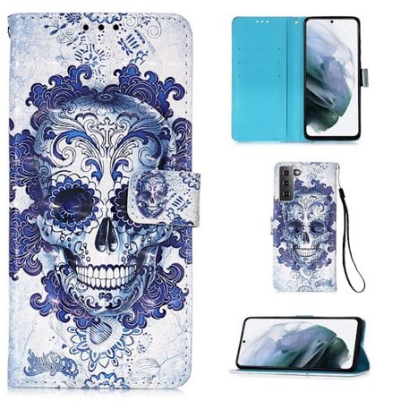 Plånboksfodral Samsung Galaxy S21 Plus – Döskalle