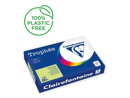 CLAIREFONTAINE Kopieringspapper A3 80g ohålat naturgrön 500/fp - Lyreco - Kontorspapper - Specialpapper - Färgat - A3