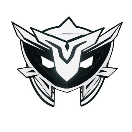 3D-masker barn stark kort superhjälte att färglägga och montera