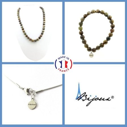 Stenar och mineraler. Smyckesset Armband Halsband Safirpärlor från Mogok, Burma, anpassningsbar storlek.