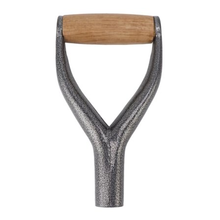 Skæfte til Spade med Y-Formet Indvendig Diameter, Udskiftning af Skæfte med Trægreb til Havegravning, Riveværktøj, Sølv