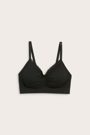 Kappahl | Stanik bez szwów i fiszbin | Czarne