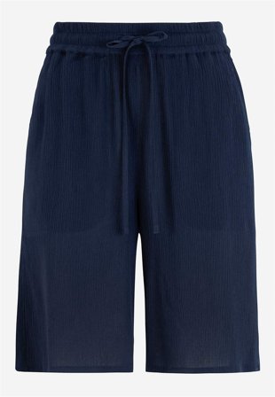 Cellbes of Sweden - Shorts i viskosekrepp i marineblå for damer i størrelse 58/60
