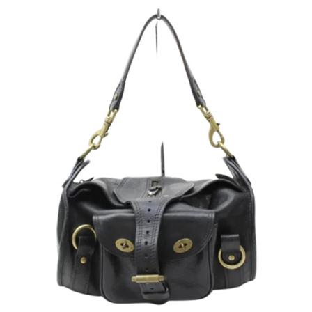 Mulberry Pre-owned, Pre-owned Leather shoulder-bags Zwart, Dames, Maat:ONE Size,leer