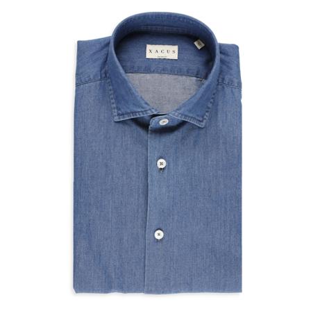 Xacus Casual Shirts Blå, Herre Skjorter