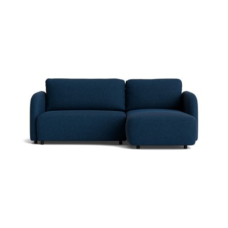 Arezzo chaiselong sovesofa, højrevendt - Aragon Blå - 241x154x90 - Sofa, sovesofa, chaiselong