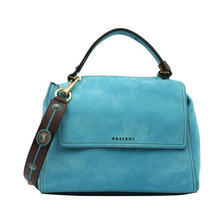 Orciani HandTas , Blauw , Dames , Maat: ONE Size Handtassen