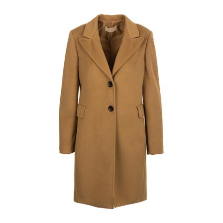 Kaos Single-Breasted Coats Brun, Dame Uldfrakker