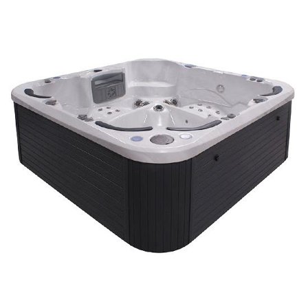 Swebad Spectrum Spabad 2,3 x 2,3 x 0,92 m, 1650L Sterling Silver, Pooler & utebad