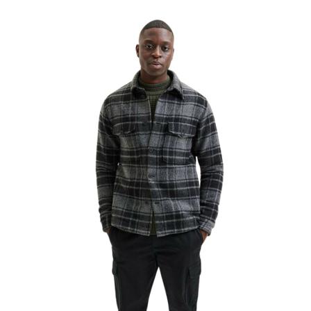 Selected Homme Lumberjack Jakke Grå, Herre