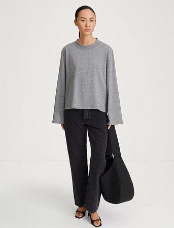 Stylein Joyce Long Sleeve Top - Grey - XL