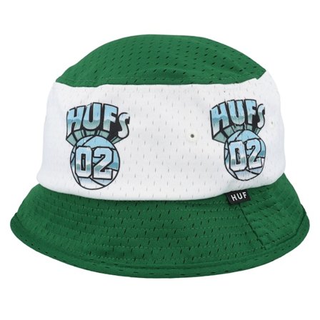 HUF - Green - bucket - Hat - Basketball Mesh Green Bucket - Hatstore