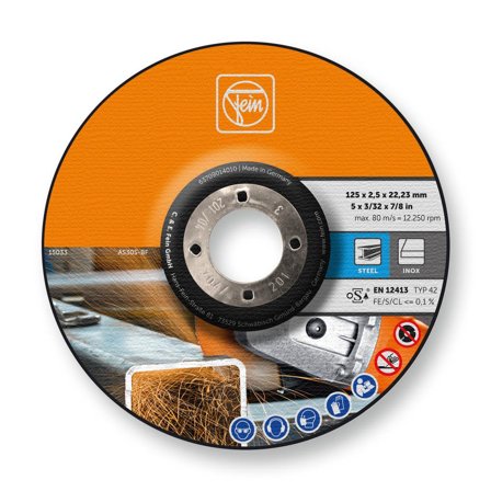 Fein 38199110 Kapskiva Ø125 mm, 25-pack 2.5 mm, Maskintillbehör & förbrukning