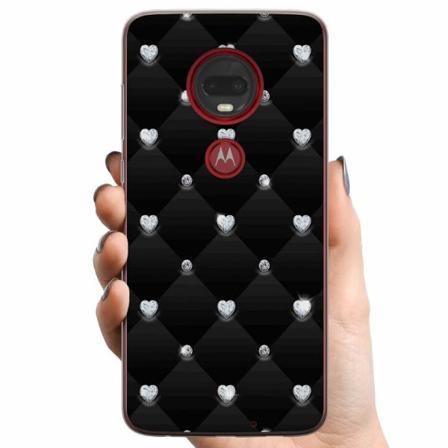 Motorola Moto G7 Plus Tpu Mobilskal Diamant Hjärta