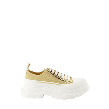 Alexander McQueen Tread Slick canvas sneakers Hvid, Dame, Størrelse: 39 EU