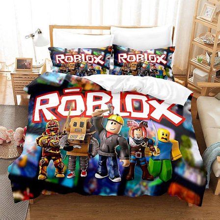 COVER Roblox Cover Trykt Sengetøj Sæt Dynebetræk Quilt Betræk Pudebetræk Børn Gave - Perfet-max