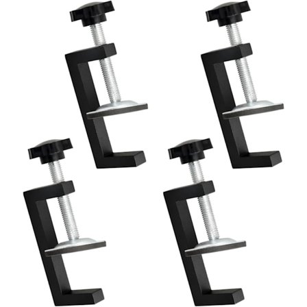 4 stk Justerbare G-klemmer, G-bordklemmer arbeidsbord, Justerbare G-klemmer, G-klemme, G-klemme sett for å feste tre, bord, møbelproduksjon
