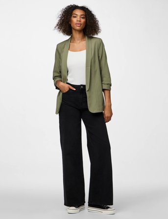 Pieces Pcbosella 3/4 Blazer Noos Bc - Green - XXL