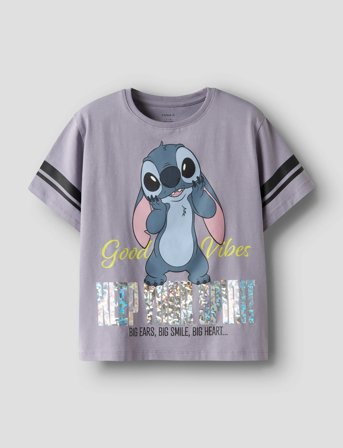 name it Nkfdymi Stitch Ss Nreg Top Box Noos Wdi - Grey - 116