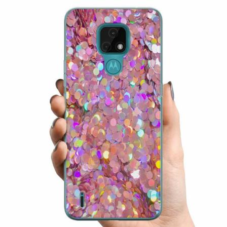 Motorola Moto E7 Tpu Mobilskal Glitter