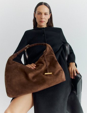 Liffner Pillow Hobo - Brown - ONE SIZE